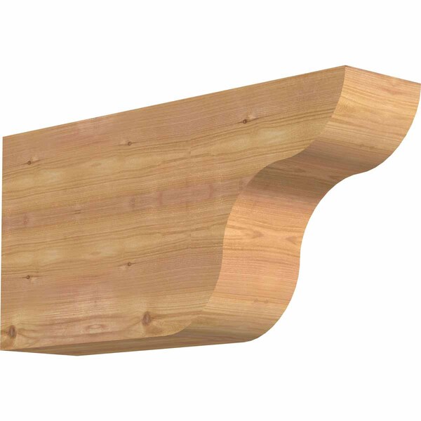 Ekena Millwork Carmel Smooth Rafter Tail, Western Red Cedar, 5 1/2"W x 12"H x 24"L RFT06X12X24CAR00SWR - main